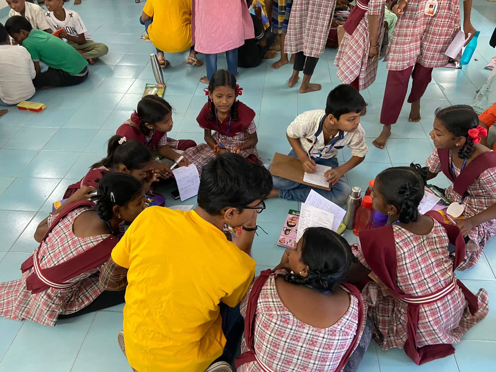 students sitting during an impact session